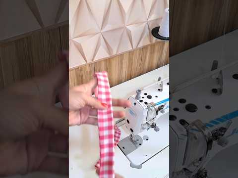 How to turn a fabric tube very quickly and without any tools? #shorts