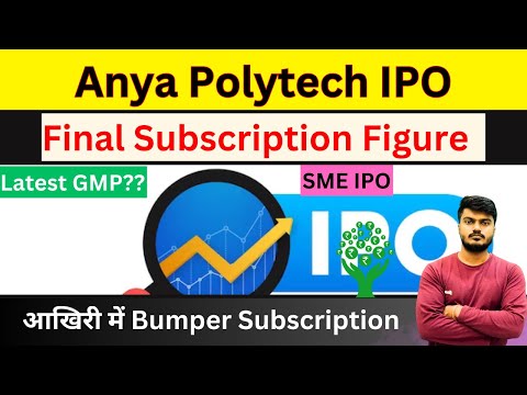 Anya Polytech IPO | Final Subscription Figure | Allotment Chances | Latest GMP | SME IPO