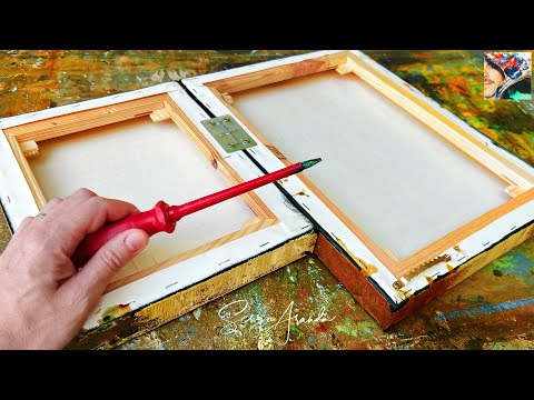 Transform Your Canvases with a Unique Twist: Artistic Exploration, Unusual Abstract Diptych - 3D DIY