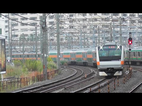 【中央線】中央線グリーン車4両組込試運転 E233系H56編成(Tsd51-52ユニット組込）　2024.10.23