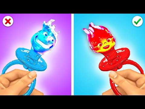 Fire 🔥VS Ice 🧊Parenting Hacks by Wade and Ember! *Best Elemental Tips* by CoCoGo!