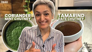 MUST TRY - Two Chutneys, One Video: Coriander Mint & Tamarind | Food with Chetna