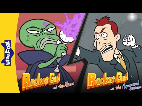 Rocket Girl Helps the Aliens and the Students | Little Fox