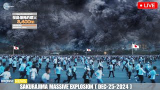 Horrible Today! Sakurajima Volcano Massive Eruption! Big Explosion In Kagoshima At Christmas 2024