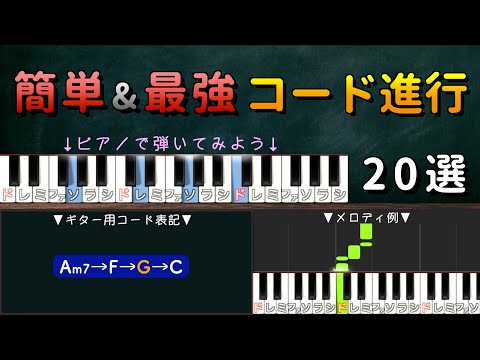 【超簡単】弾くだけでいい曲になる和音 20選