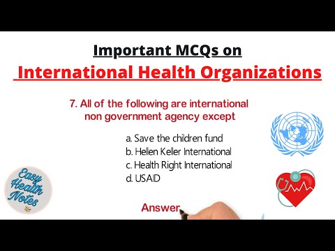 International Health Organizations with headquarters ।।  Important MCQs with answers