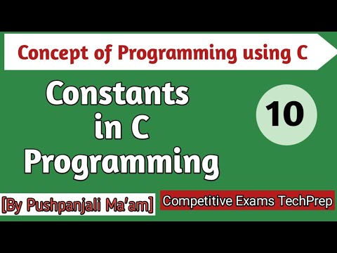 Lec - 2.6 Constants in C Programming in Hindi