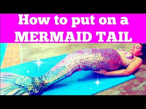 How to Put On a Mermaid Tail - Mythic Silicone Mermaid Tail by Finfolk