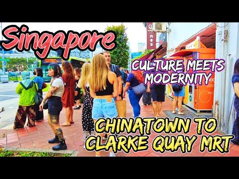 Discover Singapore: 4K Walk from Chinatown to Clarke Quay MRT | Culture Meets Modernity.