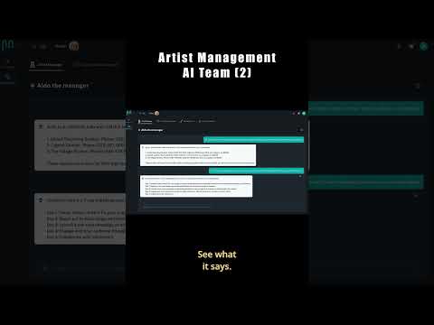 MUSUNI: Music Management AI Team (part2) #recordingartist #aitool #aiteam #musicianuniverse #ai