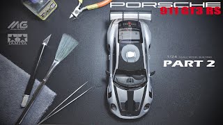 Porsche 911 GT3 RS | Tamiya | 1/24 | Scale Model Building | ASMR | [Part 2]