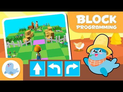 👧 BLOCK PROGRAMMING for Kids 🤖 Episode 4 ⏩ Turn Right and Turn Left ⏪