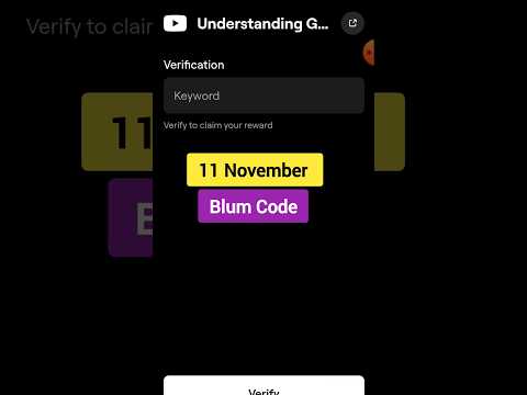 Understanding Gas Fees - Blum New Video Code | Today 11 November Blum New Video Task Code