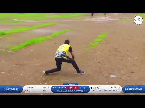 Sawade Vs Yelgaon Match At श्री भैरवनाथ चषक २०२४ । आयोजक - खुडेवाडी