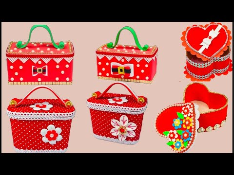 6 Beautiful DIY Christmas Basket with Cardboard | How to Make Beautiful Basket at Home | DIY Basket