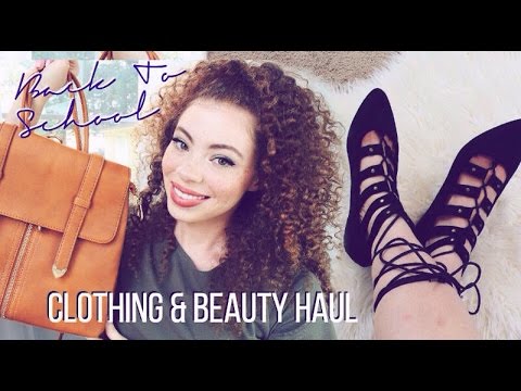 Back To School Try-On Clothing & Beauty Haul! #ad