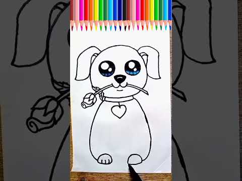 how to draw dog#shorts#dog#shortvideo#drawing#viralshorts#youtubeshorts#short #easyartwithbiplab