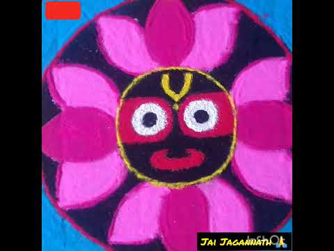 Lord Jagannath rangoli 🙏#jagannath #shots #rangolidesign #ytshorts