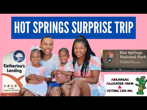 Surprise Hot Springs Arkansas Trip | Glamping Vlog | Catherine's Landing Tour