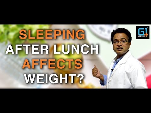 Does sleeping after lunch affect my weight