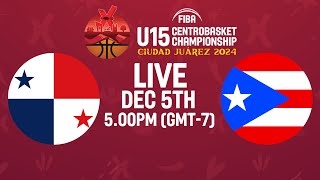 Panama v Puerto Rico | Full Basketball Game | FIBA U15 Centrobasket Championship 2024