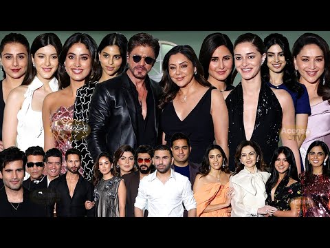 UNCUT - NMACC Arts Cafe | Star Studded Red Carpet | Shahrukh Khan,Katrina Kaif,Janvhi,Vidya,Madhuri