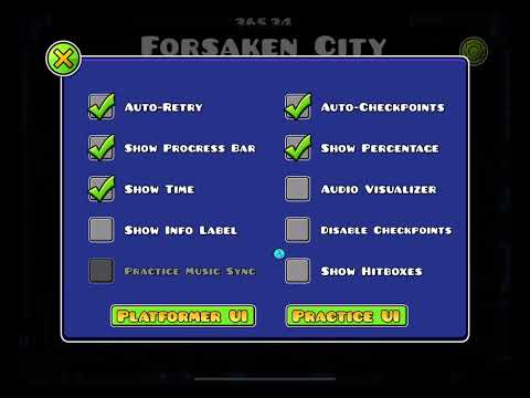 Forsaken city geometry dash 100% the easiest demon i ever did