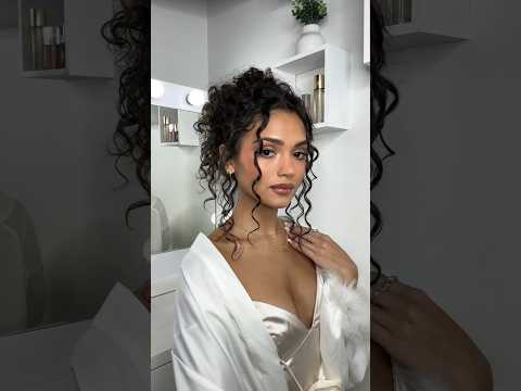 Elegant curly updo tutorial🤍✨ #curlyhair #curls #hairstyle