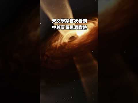 首次看到中等質量黑洞蹤跡！#天文 #宇宙 #黑洞 #中等质量黑洞 #shorts