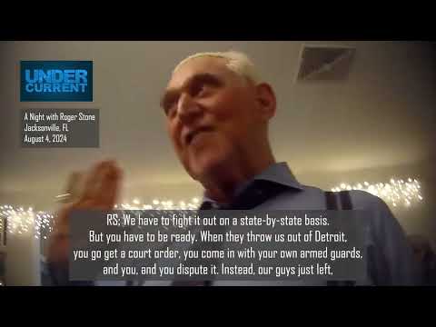 UNDERCOVER: Roger Stone Wants to Send In Armed Guards to Dispute the Election