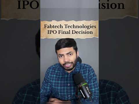 Fabtech Technologies IPO Final Decision🔥 Latest IPO GMP #shorts #ipoalert #ipo