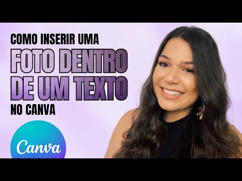 Como colocar uma IMAGEM DENTRO de um TEXTO no Canva [GRÁTIS] | FontFrame