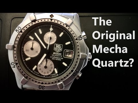 The original mechaquartz? Tag Heuer 2000 Quartz Chronograph 262.006-1 cal 185 Dubois Depraz module