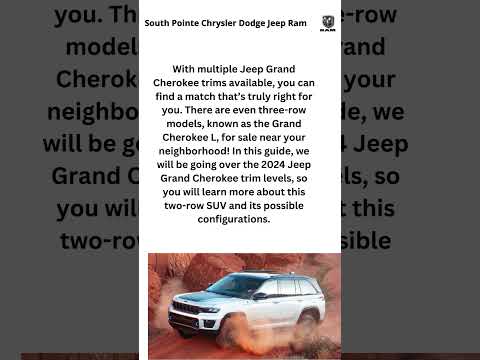 2024 Jeep Grand Cherokee Trim Levels | South Pointe Chrysler Jeep Dodge #shorts