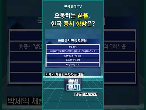 요동치는 환율, 한국 증시 향방은?