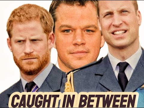 Hollywood Star Matt Damon Caught in the Crossfire of Prince William and Harry’s Royal Rift"