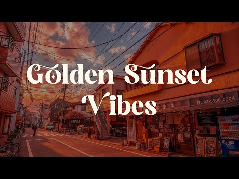 Golden Street Vibes 🌇 Japanese Lofi Mix for Relaxation and Focus