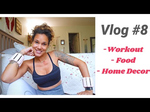 Vlog #8 - workout Cloths and Gear Haul - What I Eat - Wall Decals -