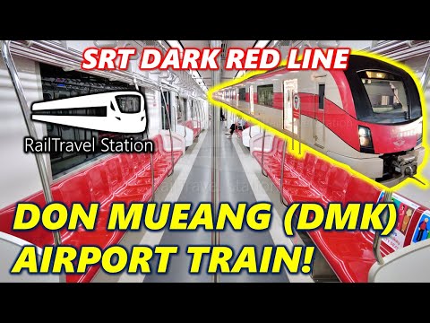 TRAIN TO BANGKOK DON MUEANG AIRPORT! 🇹🇭🚆 SRT Dark Red Line Bangkok Krung Thep Aphiwat → Don Mueang