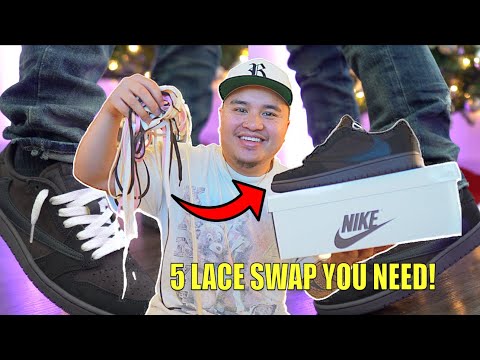 5 DIFFERENT STYLE LACES YOU CAN USE FOR TRAVIS SCOTT JORDAN 1 LOW VELVET BROWN!