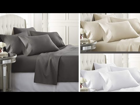 Hotel Luxury Soft Premium Bed Sheets Set & Features (6 Piece)