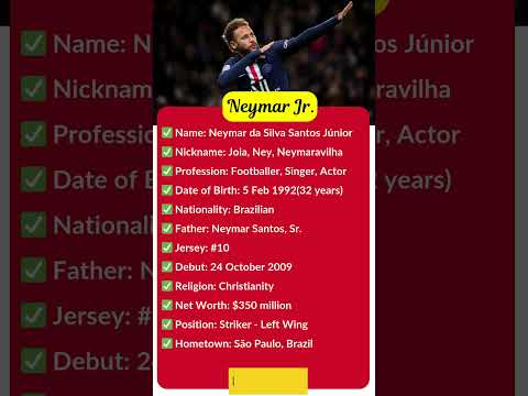 Neymar: Biography, Brazilian Soccer Player #shorts