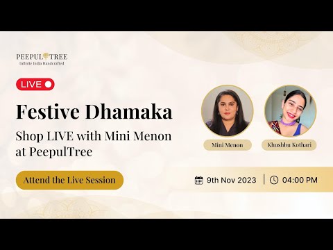 Diwali Dazzle: Shop Live with Peepul Tree World's Festive Collection Extravaganza #diwali