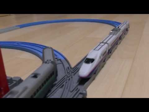 Plarail Advance E2 series Yamabiko · E3 series Tsubasa connection & guide rail set