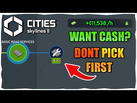 Level quickly and Unlock these First To get RICH In Cities Skylines 2