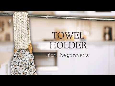 How to Crochet a TOWEL Holder #crochet