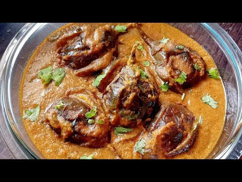 Andhra special gutti vankaya gravy curry in telugu with subtitles || stuffed brinjal gravy curry 👌