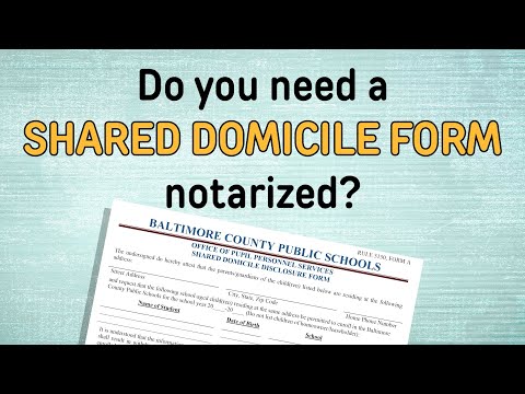 Notarize your Shared Domicile Form at BCPL