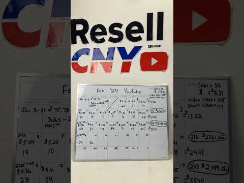 What YouTube Pays Us.   Week #6.             #ebay #reseller #resellercommunity