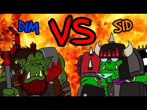 Orks vs Orks 1000 point 40k Battle Report - Da Warboss League 2024 - Round 4 - Dim vs Sid